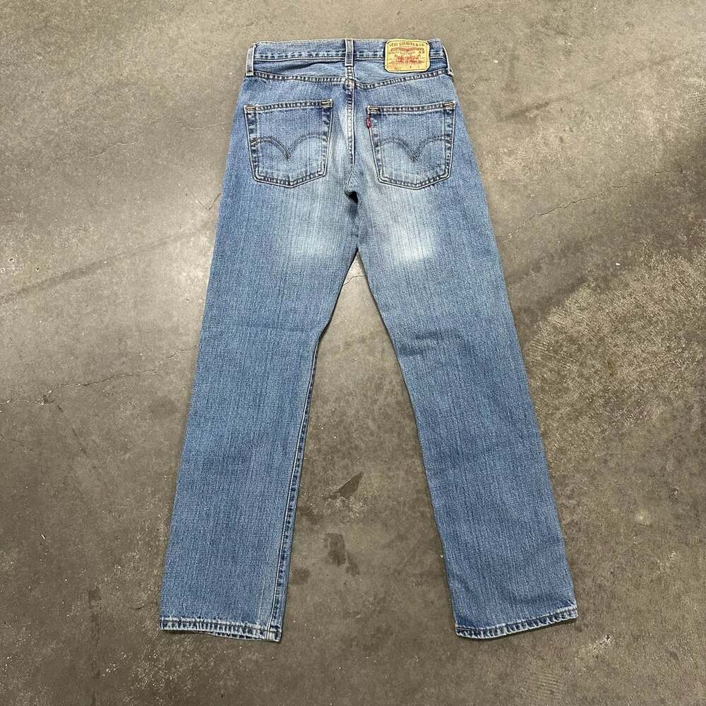 Vintage Levis 501 Original Jeans 28x31 Button Fly Straight Leg 100% Cotton Denim